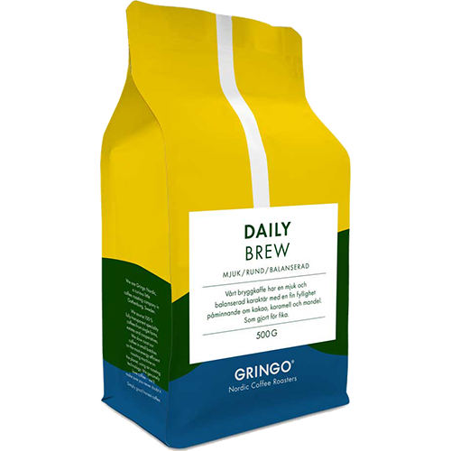 Gringo Daily Brew kaffebønner 500g