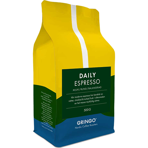 Gringo Daily Espresso kaffebønner 500g