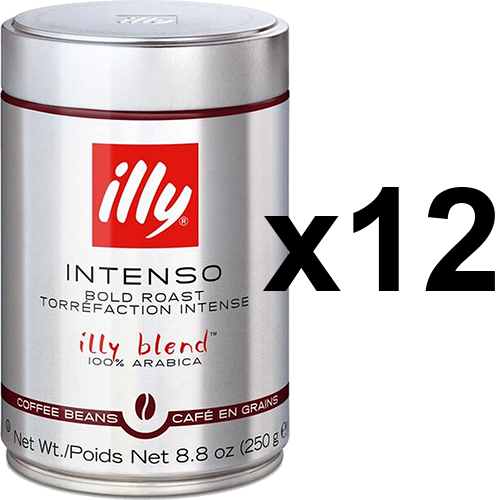 illy Espresso mørkristet dåse kaffebønner 250g x12