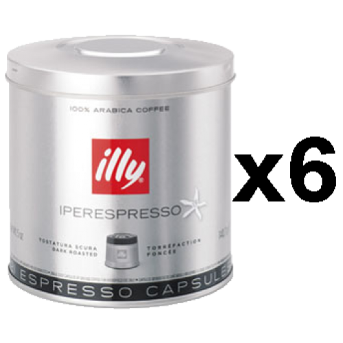 illy Iperespresso mørkristet kaffekapsler 21st x6