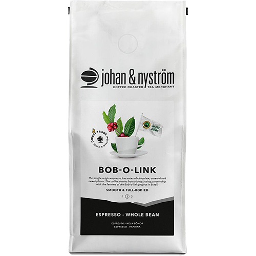 johan & nyström Bob-o-Link kaffebønner 500g