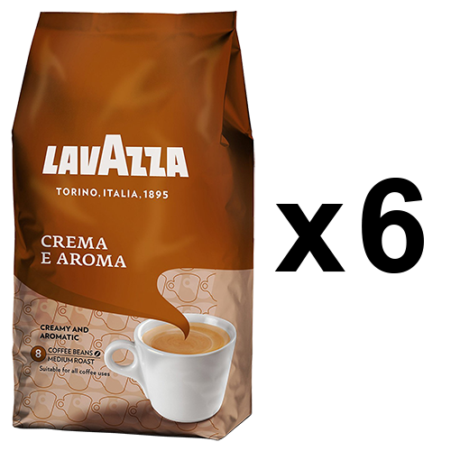 Lavazza Crema e Aroma kaffebønner 1000g x6