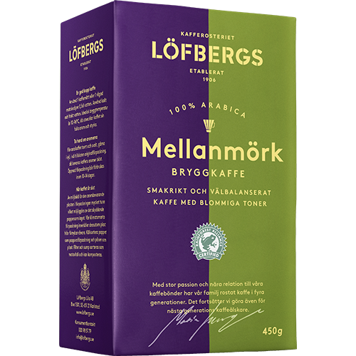 Löfbergs Lila Mellanmörk formalet kaffe 450g