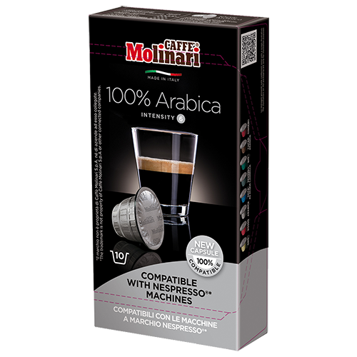 Molinari itespresso 100% arabica kaffekapsler til Nespresso 10st