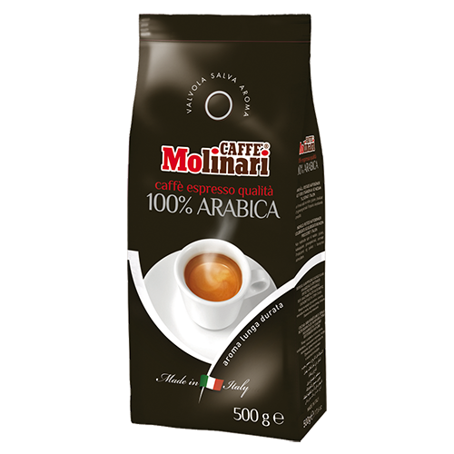 Molinari 100% Arabica kaffebønner 500g