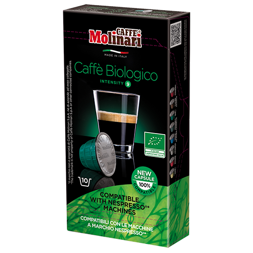 Molinari itespresso Bio 100% Arabica kaffekapsler til Nespresso 10st