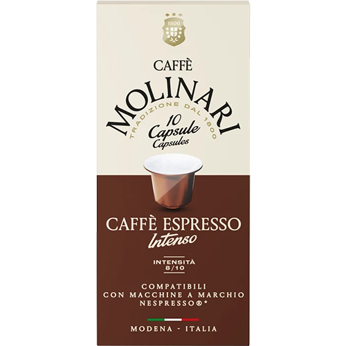 Molinari Caffè Espresso Intenso kaffekapsler til Nespresso 10st