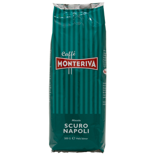 Monteriva Scuro Napoli kaffebønner 500g