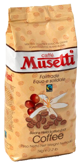 Musetti Espresso Fairtrade kaffebønner 1000g - DeliCo ...