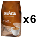 Lavazza Crema e Aroma kaffebønner 1000g x6