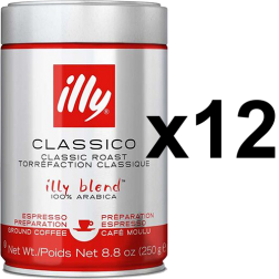 illy Espresso dåse formalet kaffe 250g x12