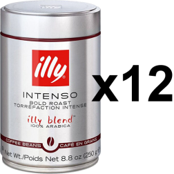 illy Espresso mørkristet dåse kaffebønner 250g x12