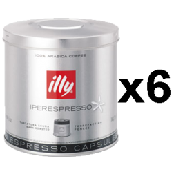 illy Iperespresso mørkristet kaffekapsler 21st x6