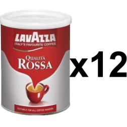 Lavazza Qualità Rossa dåse formalet kaffe 250g x12