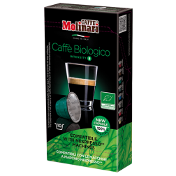 Molinari itespresso Bio 100% Arabica kaffekapsler til Nespresso 10st